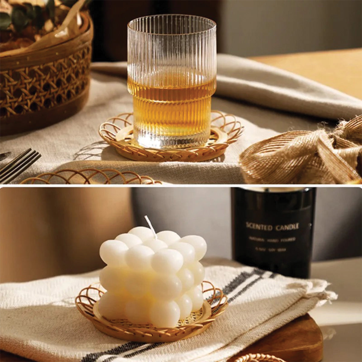 Bamboo Wine Coaster – Room With a Soul