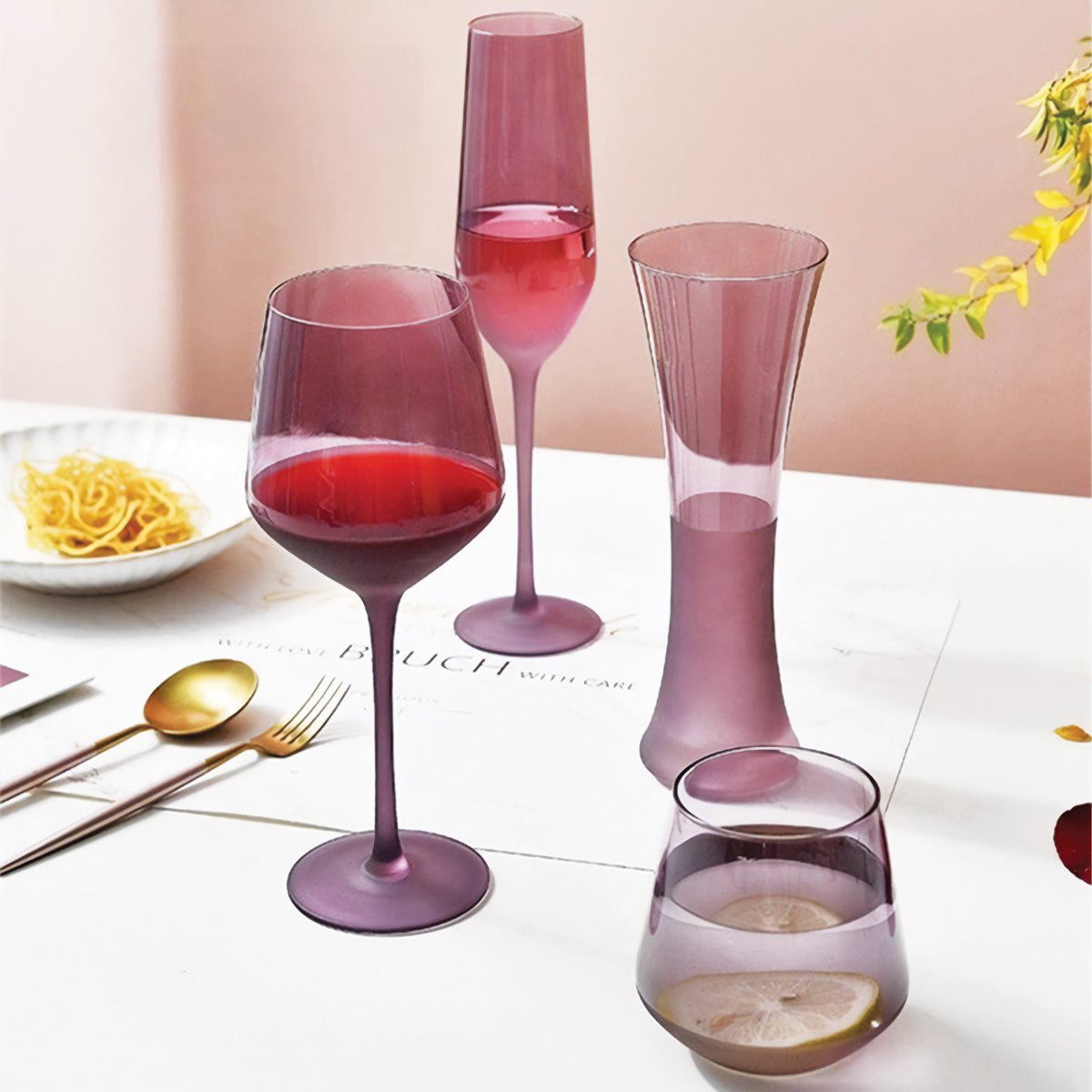Lavender Haze Wine Glass