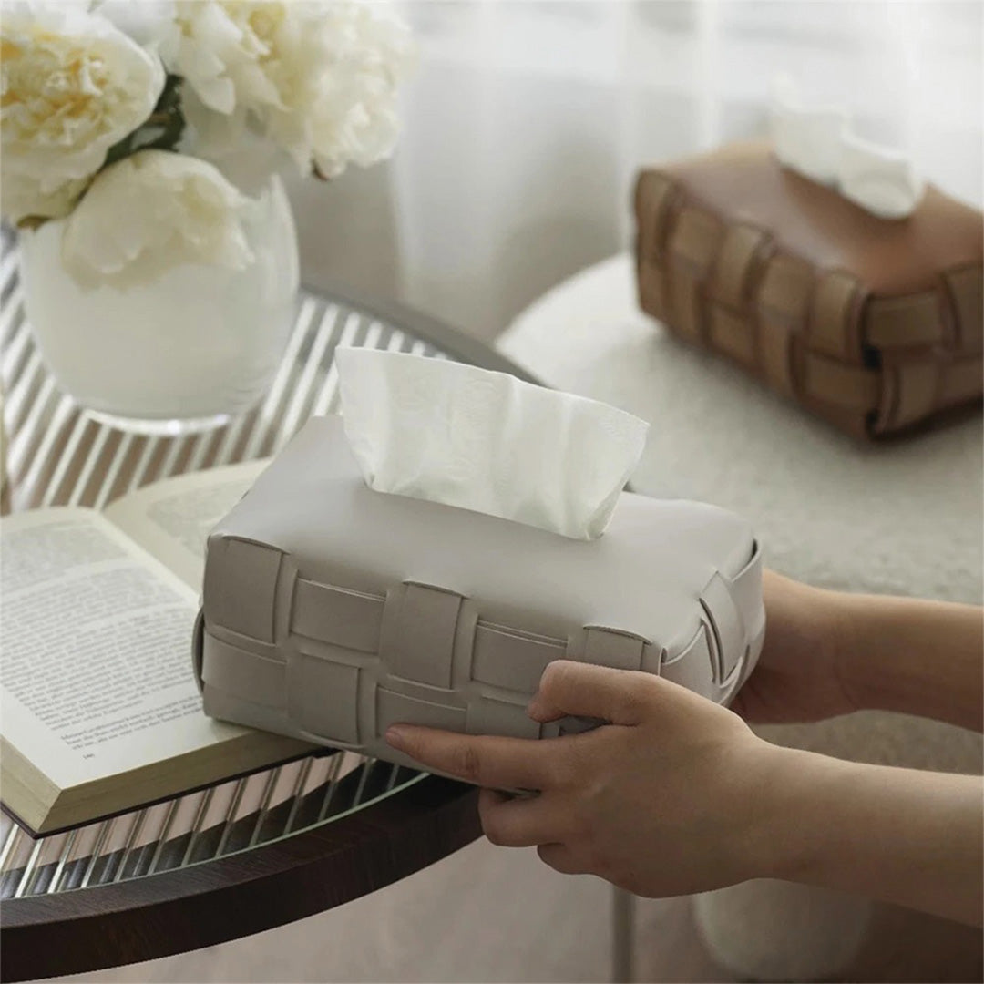 Leather Clutch Tissue Box